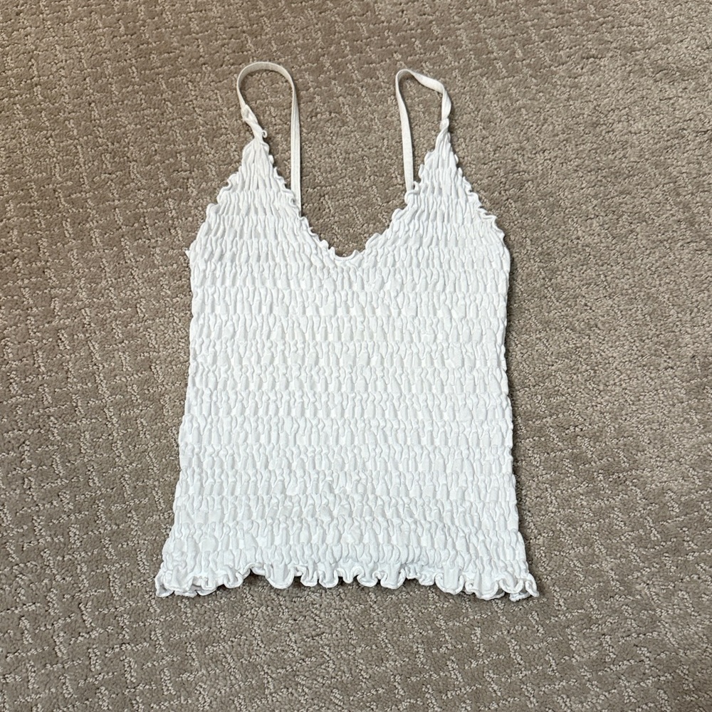 3 for $33 Free People White Textured Women's Top
